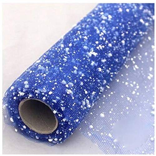 3A Featuretail Premium Snow Net Fabric for Flower Wrapping, Gift Wrapping, DIY Decoration Bow - 12 Ft Length/ 20 Inch Width (Color: Blue), Polyester - Image 5