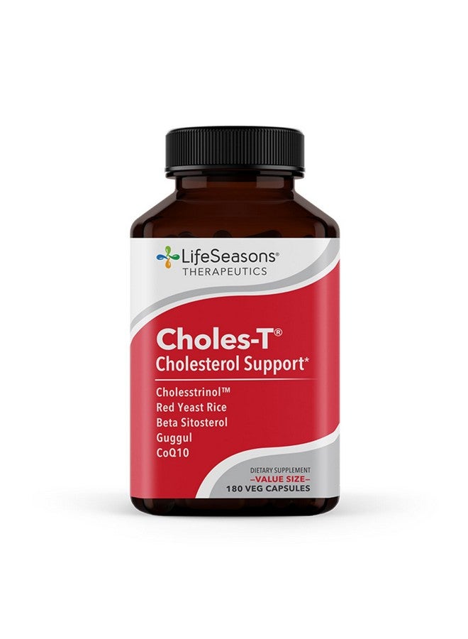 لايف سيزنز كوليس-تي - مكمل غذائي لدعم الكوليسترول - يعزز صحة القلب والكبد - يحافظ على مستويات طبيعية - أرز الخميرة الحمراء، CoQ10، جوجول، وفيتوسترولس - 180 كبسولة - Image 1