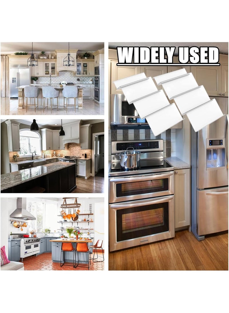 KITCHENOO Spice Drawer Organizer 6 Piece Clear Acrylic Slanted in Drawer Spice Jars  - Image 5