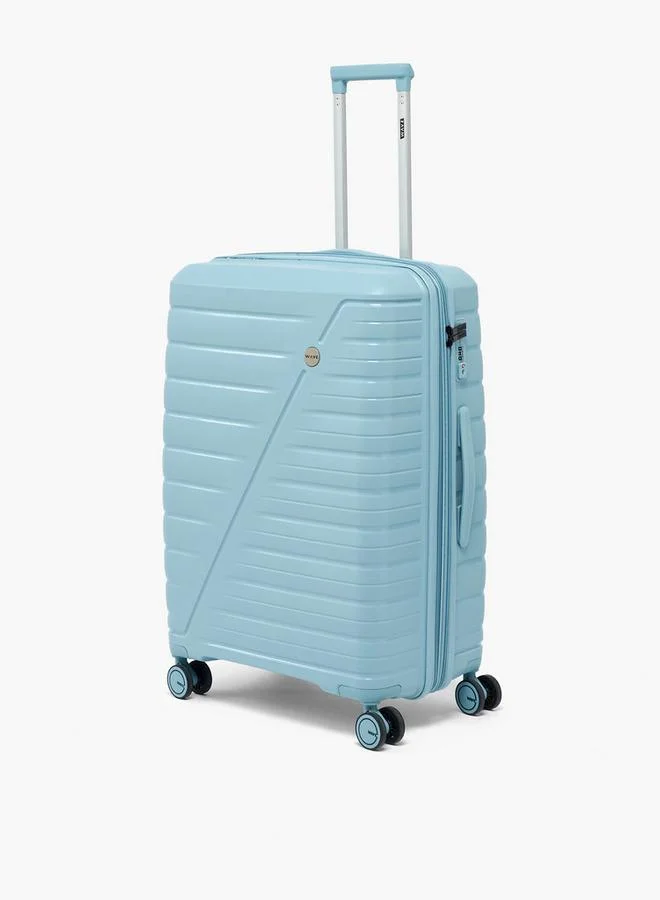 Wave Textured Hardcase Trolley Bag With Retractable Handle