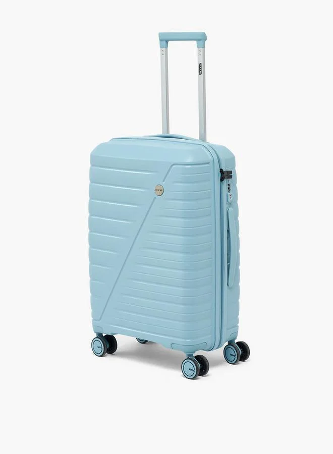 Wave Textured Hardcase Trolley Bag With Retractable Handle