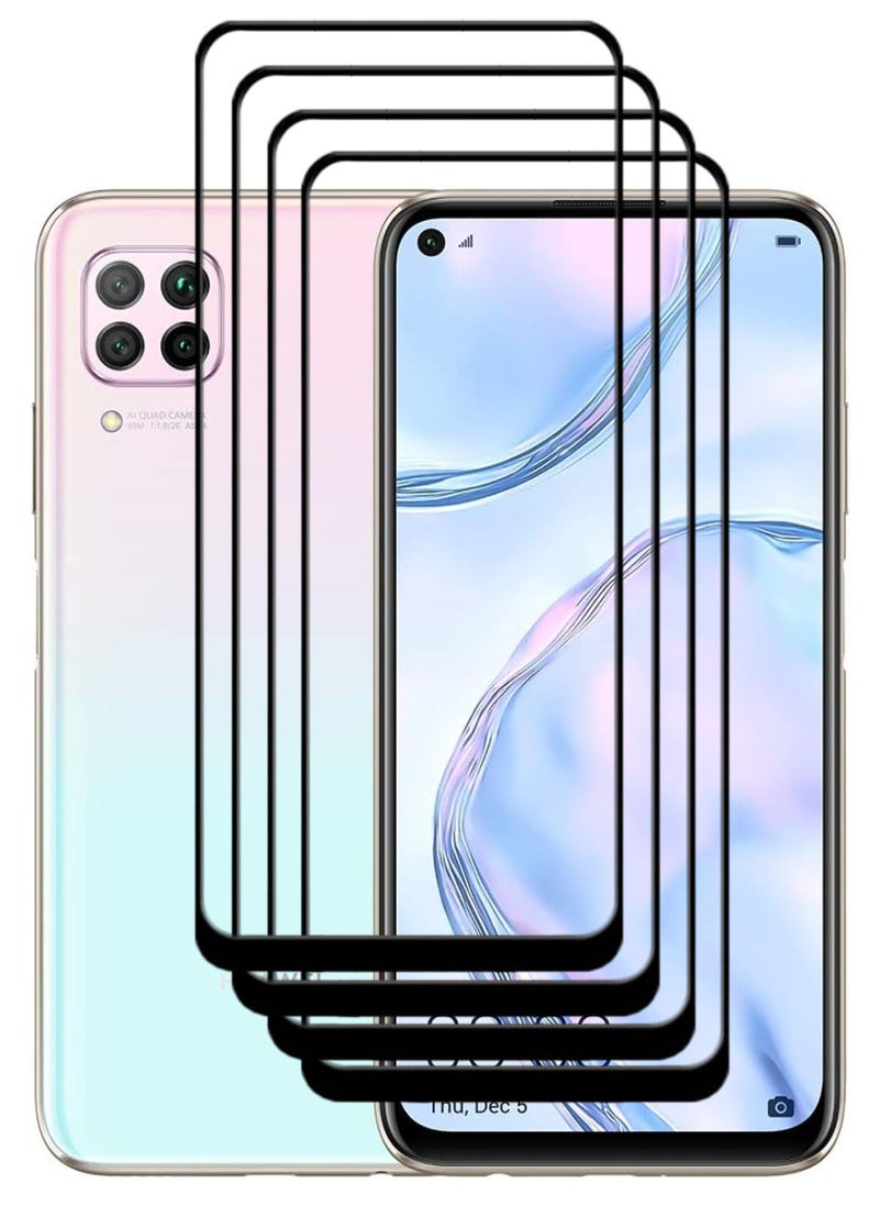 ACLIX 4 Pieces Antistatic ESD Dustproof Premium Quality High Definition Tempered Glass Screen Protector Designed For Huawei nova 7i - Image 1