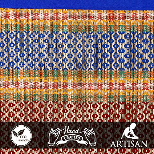 HOKIPO Classic Contemporary Chatai Mat (Black, Madurkathi, Rivergrass, 6X3 Feet, Rectangular) - Image 5