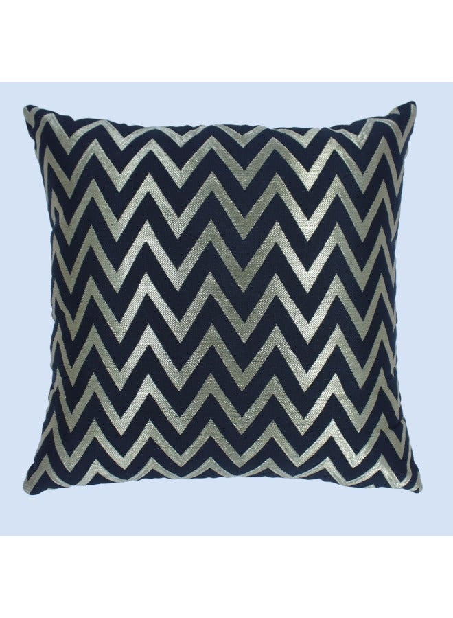 بيفت غطاء وسادة BYFT Orchard مقاس 16 × 16 بوصة (تصميم متعرج - أسود) 40 × 40 سم غطاء وسادة مزخرف فاخر للأريكة والسرير وغرفة المعيشة - مجموعة من قطعتين بدون حشوات  - Image 3