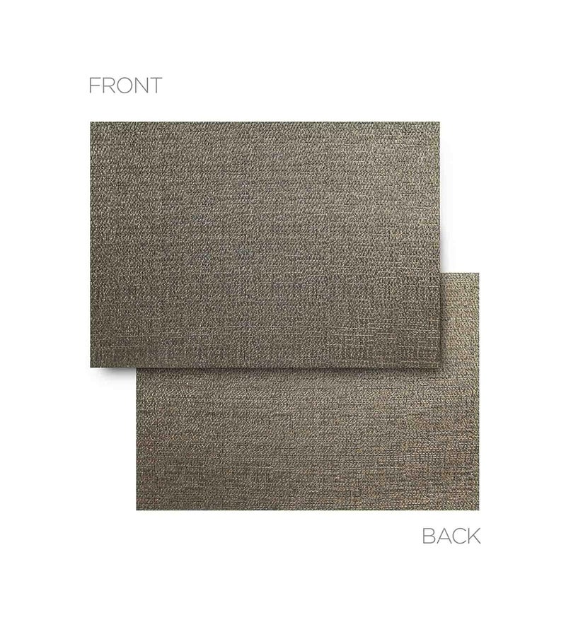 OBSESSIONS Premium PVC Placemats Set of 6 - Heat Resistant, Stain Resistant, Washable, 30x45 cm, Black and Copper - Perfect for Dining Table Decoration and Protection - Image 4