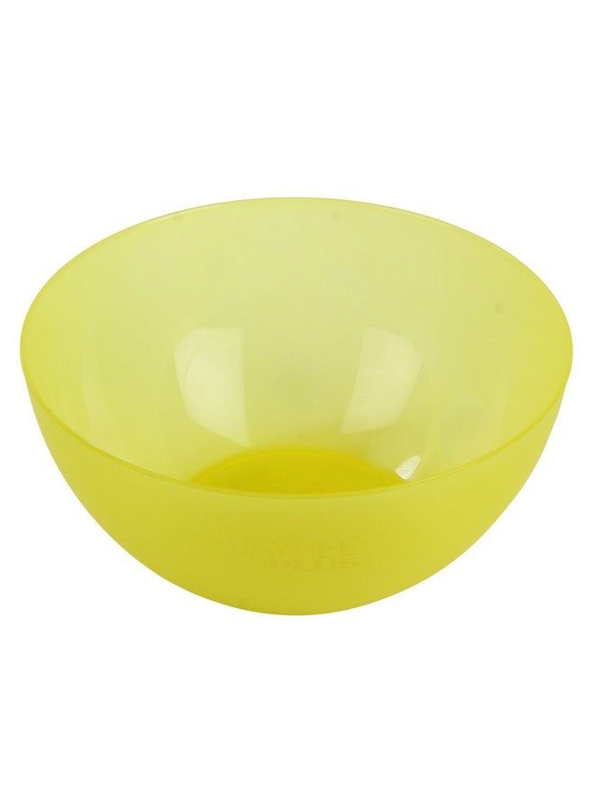 Jaypee Plus Virgin Plastic Mixing Bowl| Lightweight, Strong & Durable Bowls | Ideal for Serving, Storing & Stacking Set of 4 -(2800+2000+1200+800) ml (Yellow) - Image 4