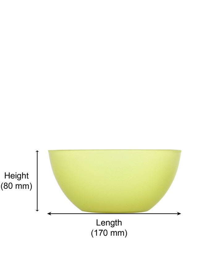 Jaypee Plus Virgin Plastic Mixing Bowl| Lightweight, Strong & Durable Bowls | Ideal for Serving, Storing & Stacking Set of 4 -(2800+2000+1200+800) ml (Yellow) - Image 3