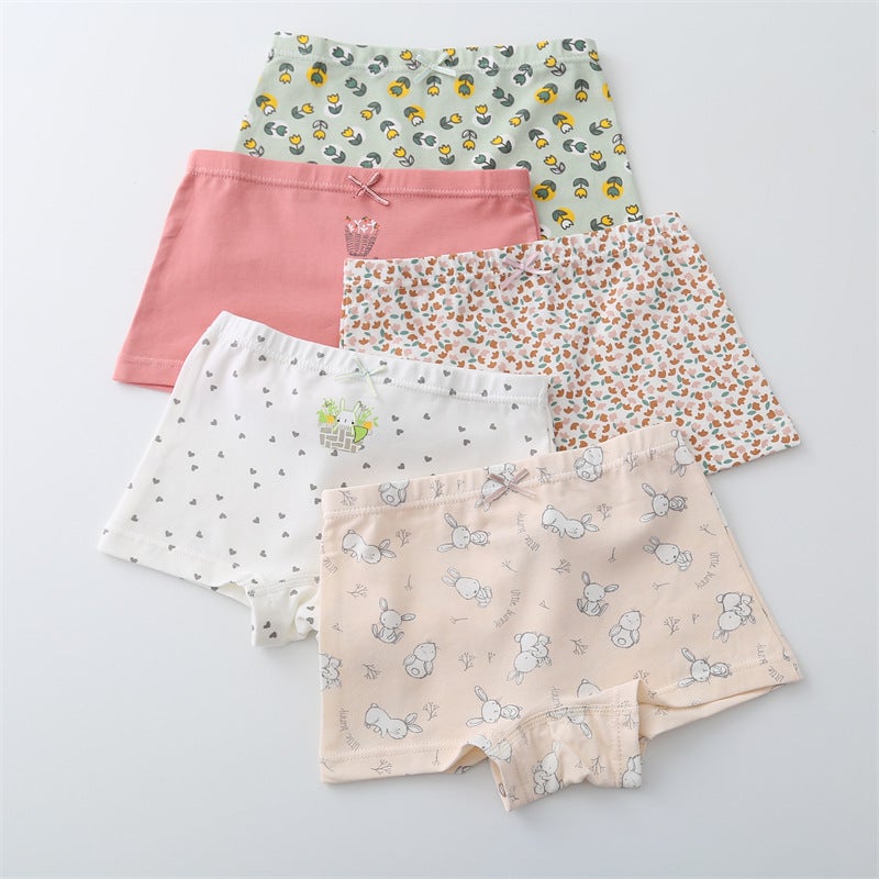 MIMO MIMO childrens underwear girls boxer shorts boys baby cute boxer shorts cartoon INS style wholesale MIMO228 (girls)