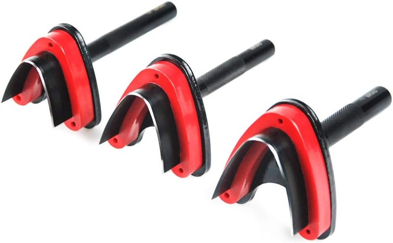 OWDEN Professional 3 Pieces Leather Belt end Cutter Punch Set,”V” Type Shaped,Belt Strap Punch Tool Set,3 Sizes Leather Tool. (V Type) - Image 1