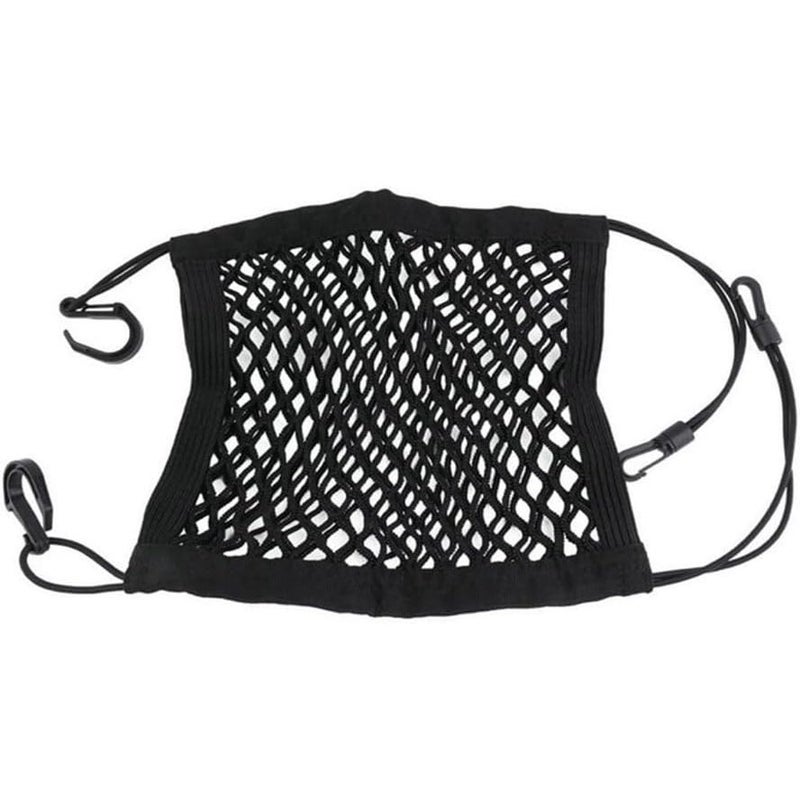 Universal Motorcycle Luggage Net Black Cargo Mesh Web Bungee For Helmet Fuel Tank - Image 1