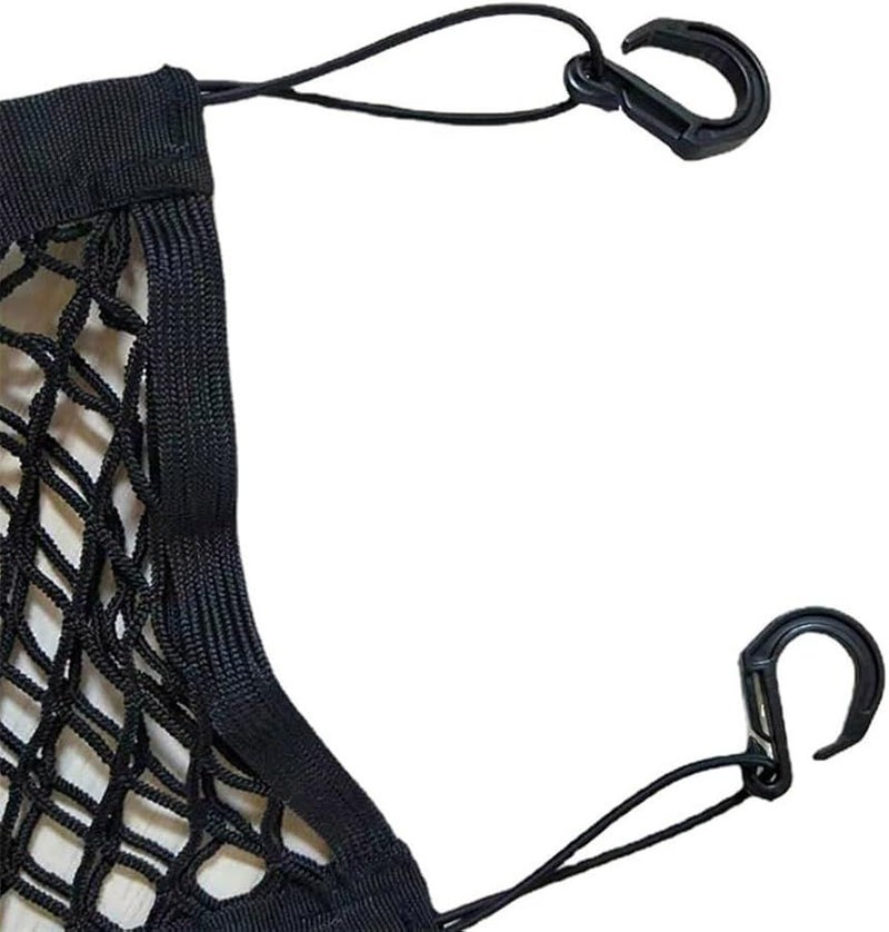 Universal Motorcycle Luggage Net Black Cargo Mesh Web Bungee For Helmet Fuel Tank - Image 3