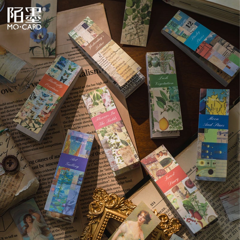 Mo Mo Years Like Forbidden Series Bench Stickers Retro Handbook Diy Material Decorative Stickers 50 Sheets Into 8 Styles - Image 5