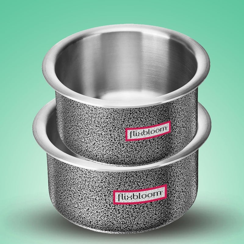 FLIXBLOOM Flixbloom Ambitious Kitchen Cookware Utensil Hard Anodised Induction BottomLPG Gas Stovetop Friendly Cooking Serving TopeBhagonaHandiPatila Tope with Lid 4L6L Kitchen Set  - Image 4