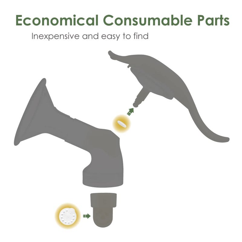 Maymom 8 O-Rings 4 Breast Pump Membranes for Medela Harmony Manual Breast Pump, Maymom Pump Parts for Medela Hand Pump Harmony and Medela Membrane Replacement - Image 2