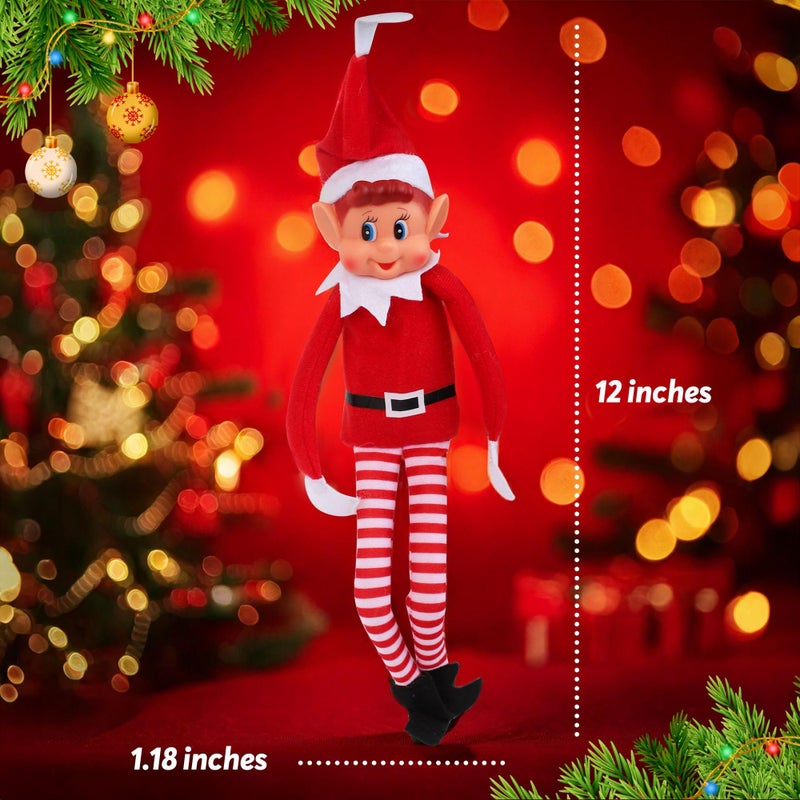 Elves Behavin Badly Christmas Elf Behaving Badly Plush Toy | Novelty Long Bendy Naughty Boy Christmas Elves Doll | 12 Inches - Image 3