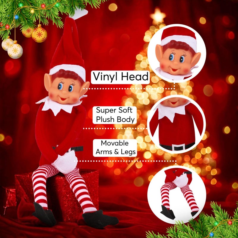 Elves Behavin Badly Christmas Elf Behaving Badly Plush Toy | Novelty Long Bendy Naughty Boy Christmas Elves Doll | 12 Inches - Image 5