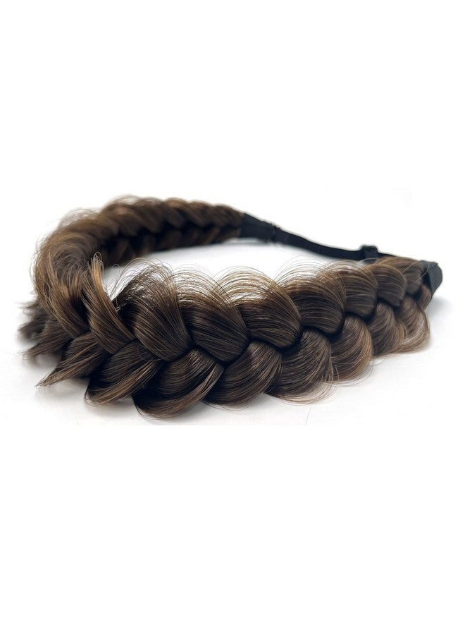 TOECWEGR Oecwegr Synthetic Hair Braided Headband Classic Wide Strands Wedding Disorderly Fluffy Braids Wig Band Women Beauty Accessory - Image 1