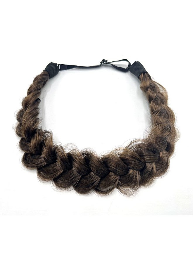 TOECWEGR Oecwegr Synthetic Hair Braided Headband Classic Wide Strands Wedding Disorderly Fluffy Braids Wig Band Women Beauty Accessory - Image 5