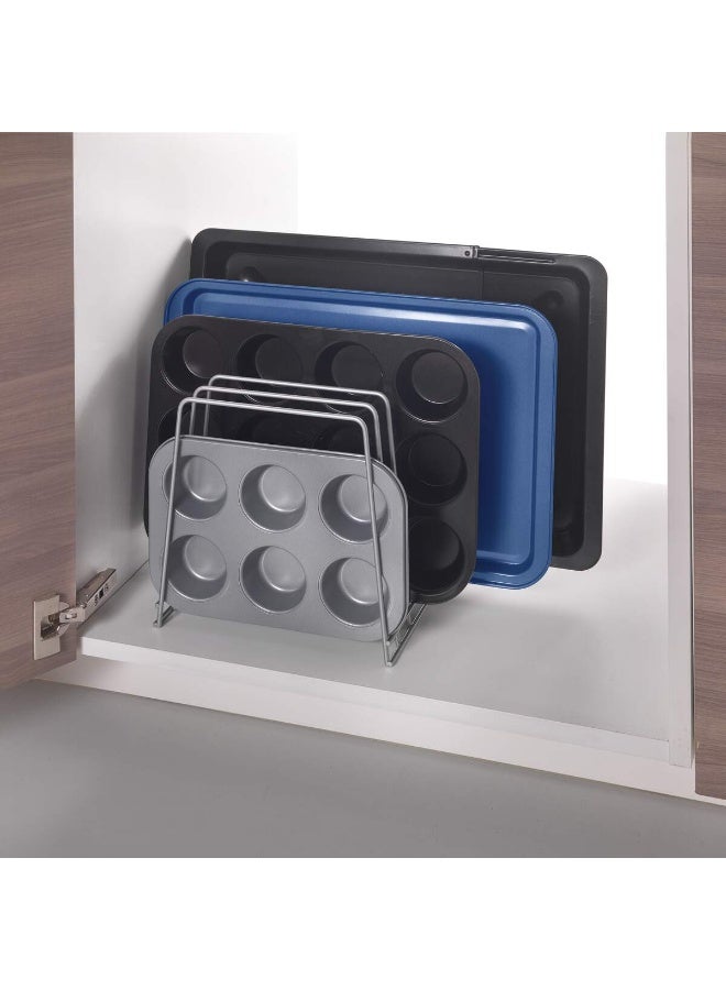 Metaltex Tray & Cutting Board Holder Nevada – 5-Slot Organizer – Iron Wire Body with Polytherm® Metallic Coating – Durable Kitchen Storage - Image 5