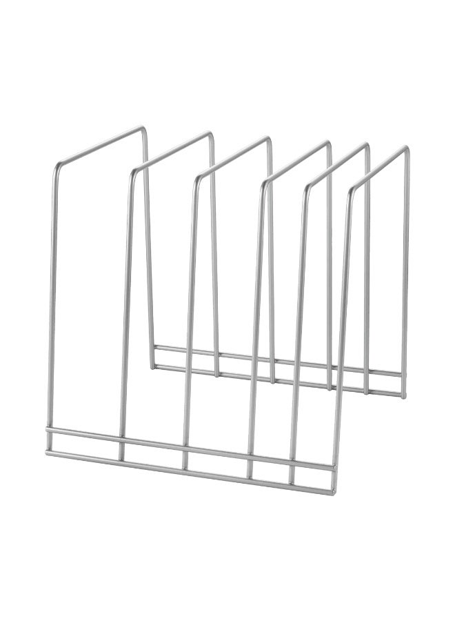 Metaltex Tray & Cutting Board Holder Nevada – 5-Slot Organizer – Iron Wire Body with Polytherm® Metallic Coating – Durable Kitchen Storage - Image 2