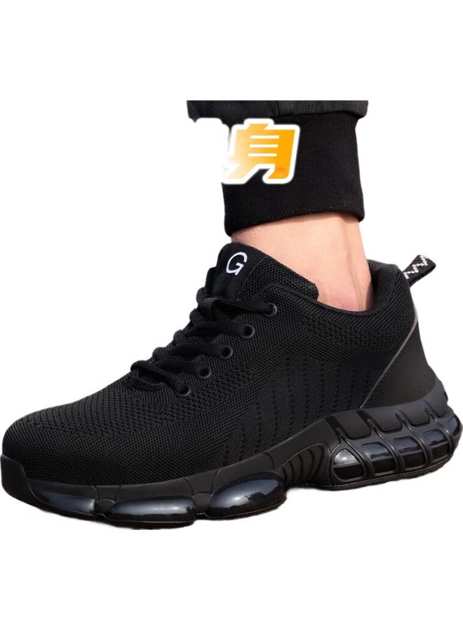 Jingtu Safety Shoes For Men, Steel Toe Cap, Puncture-Resistant, Breathable, Ultra-Light, For Summer Work And Construction, Model 3033, Size 38 - Image 1