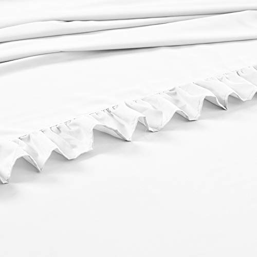 Lush Decor Reyna Ruffle, Full, White 6 Piece Set - Image 5