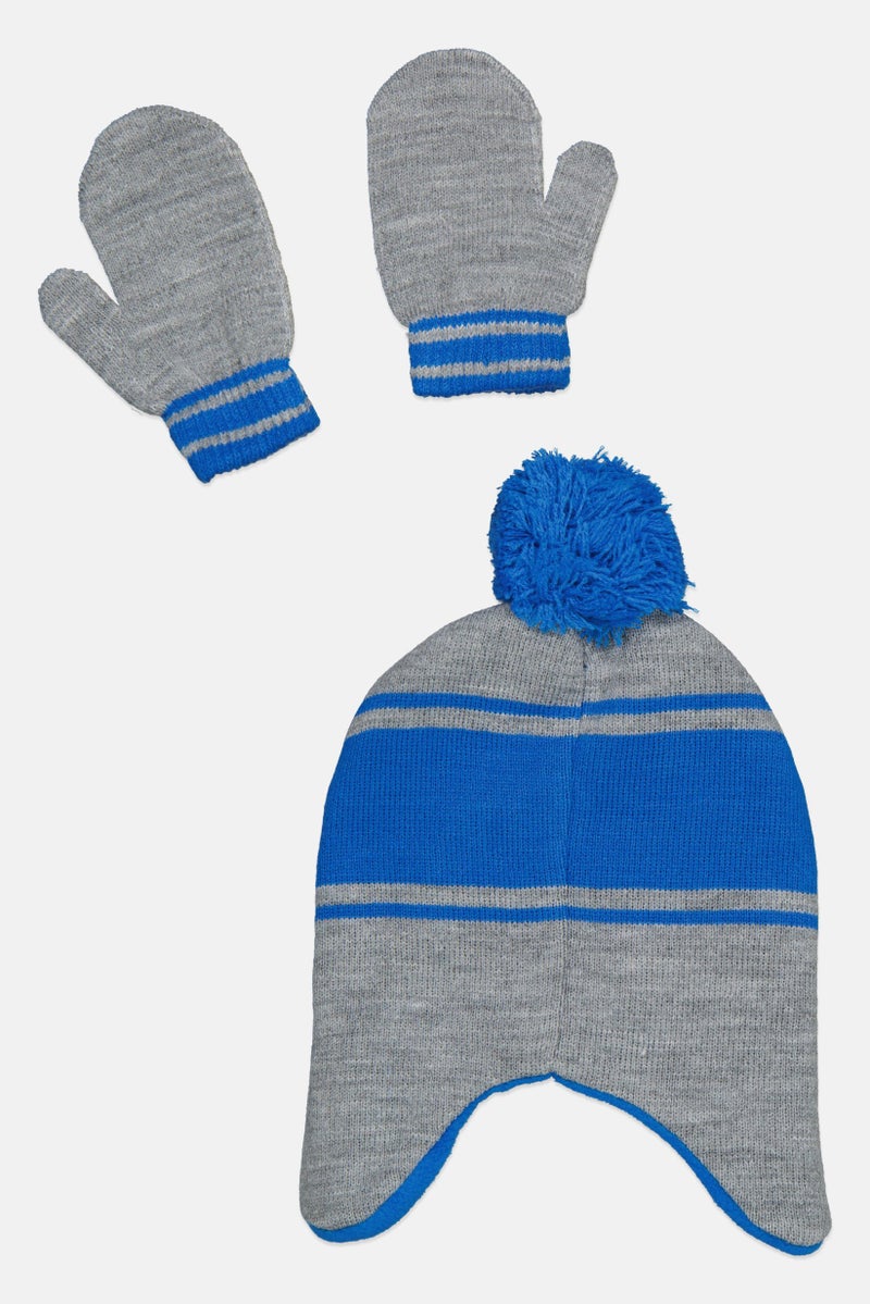 PJMASKS Toddlers Boy 2 Pcs Beanie And Winter Gloves, Navy - Image 2