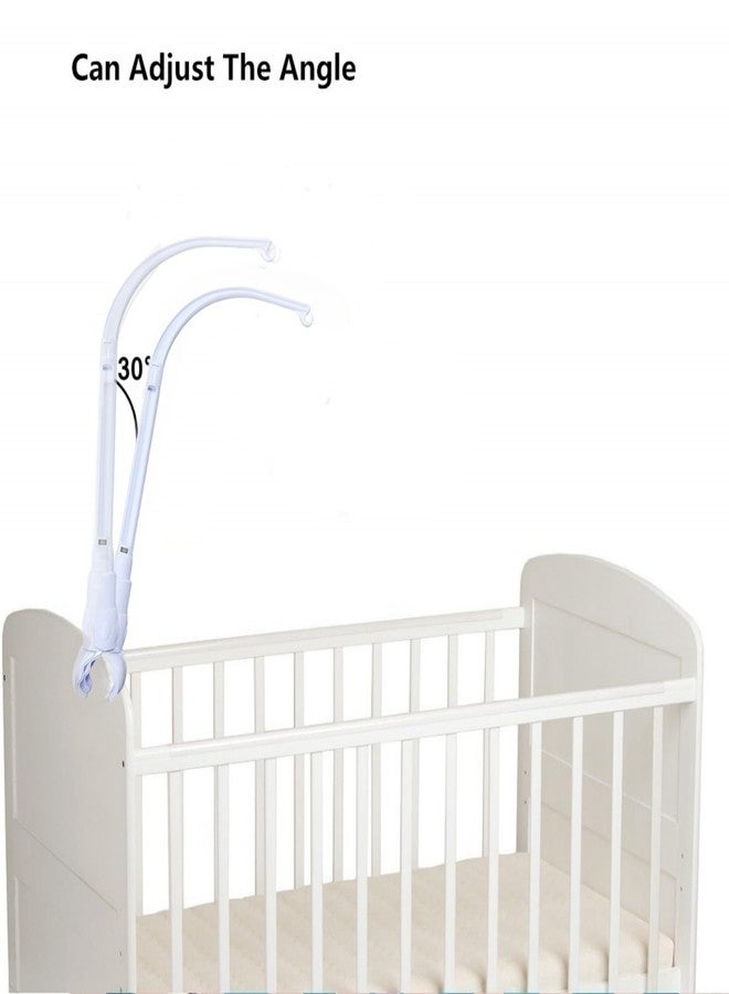 Accfore 23 inches Baby Crib Mobile Arm,Mobile Arm for Crib with Cloth Cover,Nursery Mobile Arm Baby Mobile Hanger,The Claw Part can be Adjusted Width,DIY Toy Decoration (Grey) - Image 5