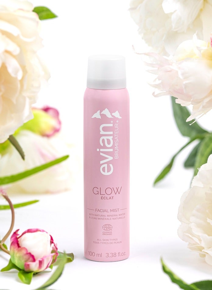 Evian Brumisateur Natural Glow Mineral Water Facial Mist 100ml - Image 2