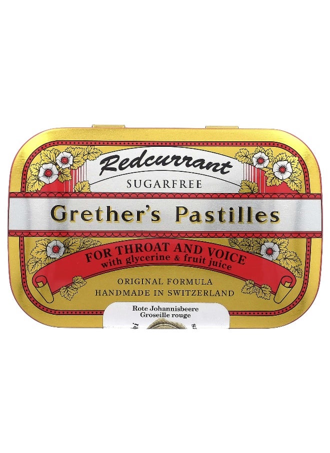 Grether's Pastilles Grether's Pastilles, For Throat and Voice, Sugar Free, Redcurrant, 24 Lozenges, 2 1/8 oz (60 g)  - Image 1