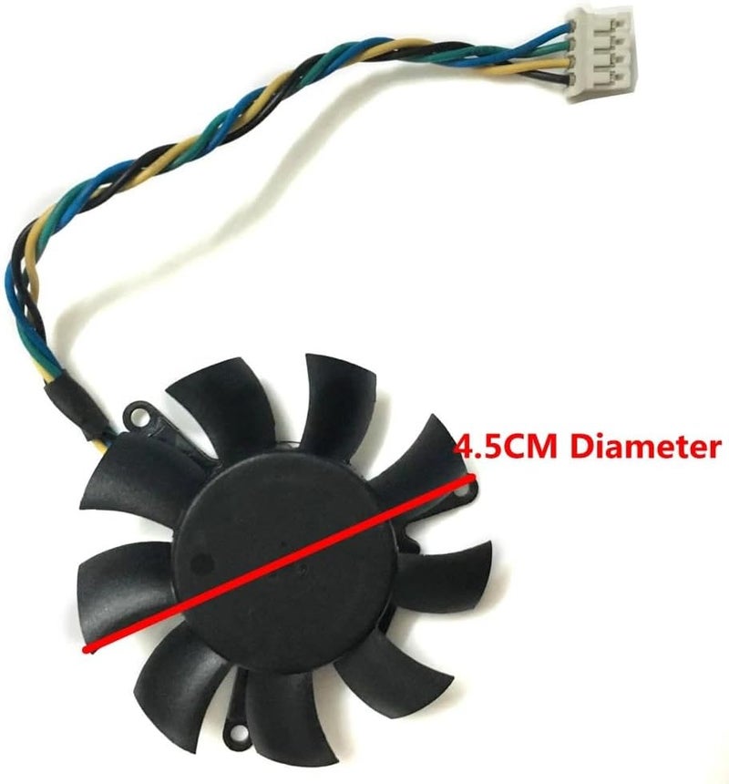 45mm 4pin MGT5012XR-W10 VGA Cooler Fan for Leadtek for Quadro K620 PNY P400 P600 P620 P1000 Graphics Cards Replacement Laptop Parts - Image 4