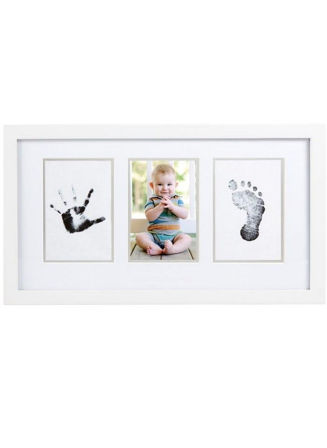 pearhead Pearhead Baby Hand and Footprint Kit - Inkless No Mess Clean-Touch Ink Pad, Newborn Keepsake Frame, Nursery Decor Essentials, Perfect Shower Gift for Boys and Girls, White  - Image 4