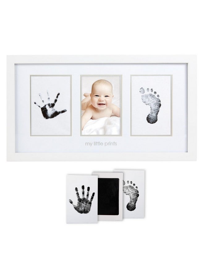 pearhead Pearhead Baby Hand and Footprint Kit - Inkless No Mess Clean-Touch Ink Pad, Newborn Keepsake Frame, Nursery Decor Essentials, Perfect Shower Gift for Boys and Girls, White  - Image 1