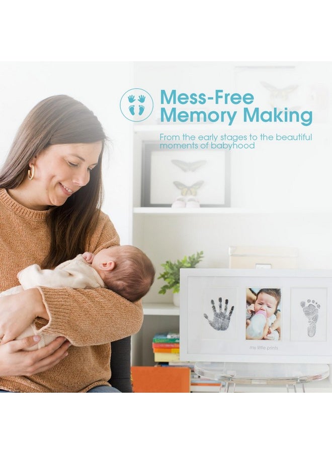 pearhead Pearhead Baby Hand and Footprint Kit - Inkless No Mess Clean-Touch Ink Pad, Newborn Keepsake Frame, Nursery Decor Essentials, Perfect Shower Gift for Boys and Girls, White  - Image 3