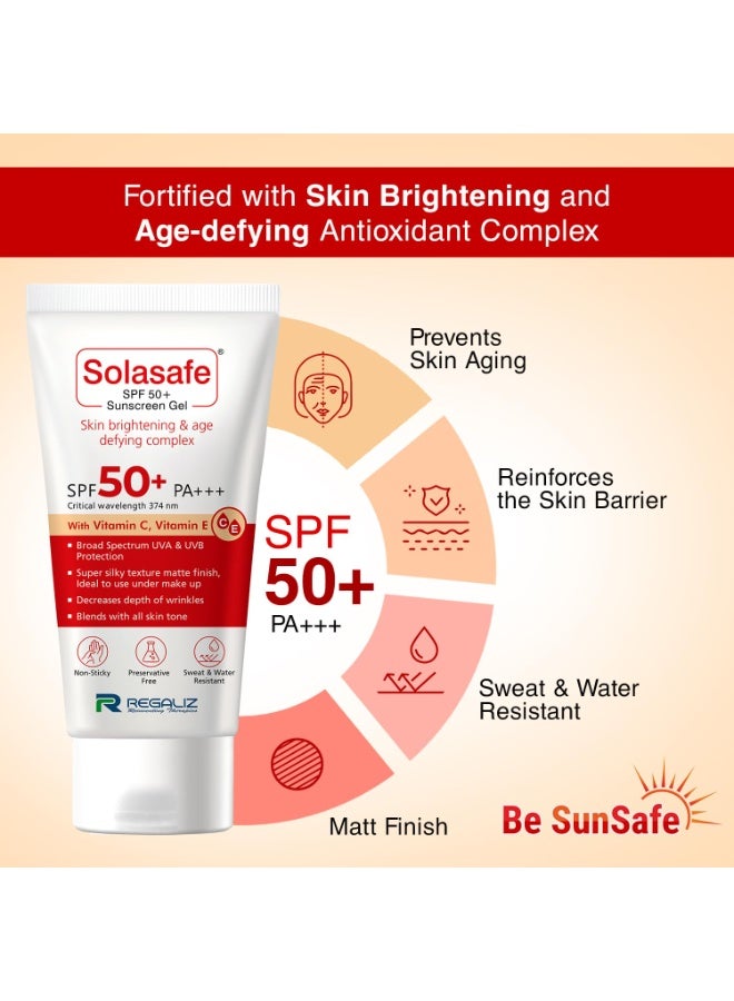 Solasafe Regaliz Sunscreen SPF 50+ | Broad-Spectrum UVA & UVB Protection | Water-Resistant, Lightweight, and Non-Greasy Formula | Anti-Aging and Blue Light Protection | Suitable for All Skin Types - Image 3