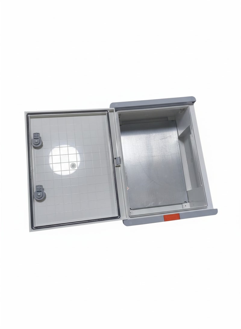 A wall-mounted control panel box designed for indoor and outdoor use. It features an IP67 rating, making it fully waterproof and dustproof, suitable for harsh environments. Dimensions: 300mm (W) x 400mm (H) x 170mm (D). - Image 2