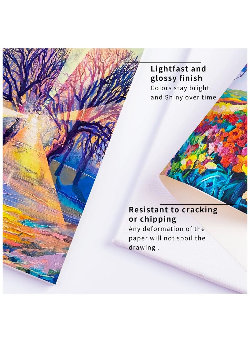 Acrylic Paint 18 Colors(0.41oz,12ml), Art Craft Paints for Canvas,Ceramic,Wood and Rock Painting Supplies,Non-Toxic,Rich Pigment Colors, Quick Dry, Good Choose For Beginners and Painters - Image 3