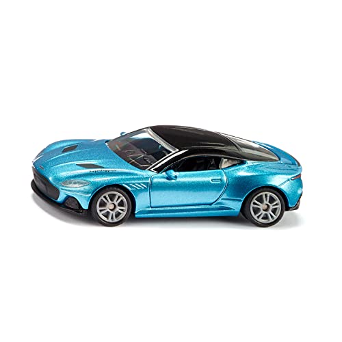 Siku 1582 Aston Martin DBS Superleggera Toy car MetalPlastic Blue Openable Doors Sports Rims with Rubber Tyres - Image 1