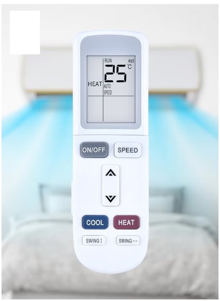 JAJEEK New Remote Control for AUX, Rinnai, Akai, Besat, Shownic, Frego Air Conditioners - Compatible with YKR-L/101E, YKR-L/102E, YKR-L/103E Models - Easy-to-Use, High-Performance Remote Control - Image 1