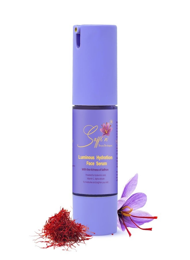 Saffr'n Luminous Hydration Face Serum with Saffron extract, 8% Vitamin C, Glycolic Acid for Radiant Skin | 30 ml - Image 1