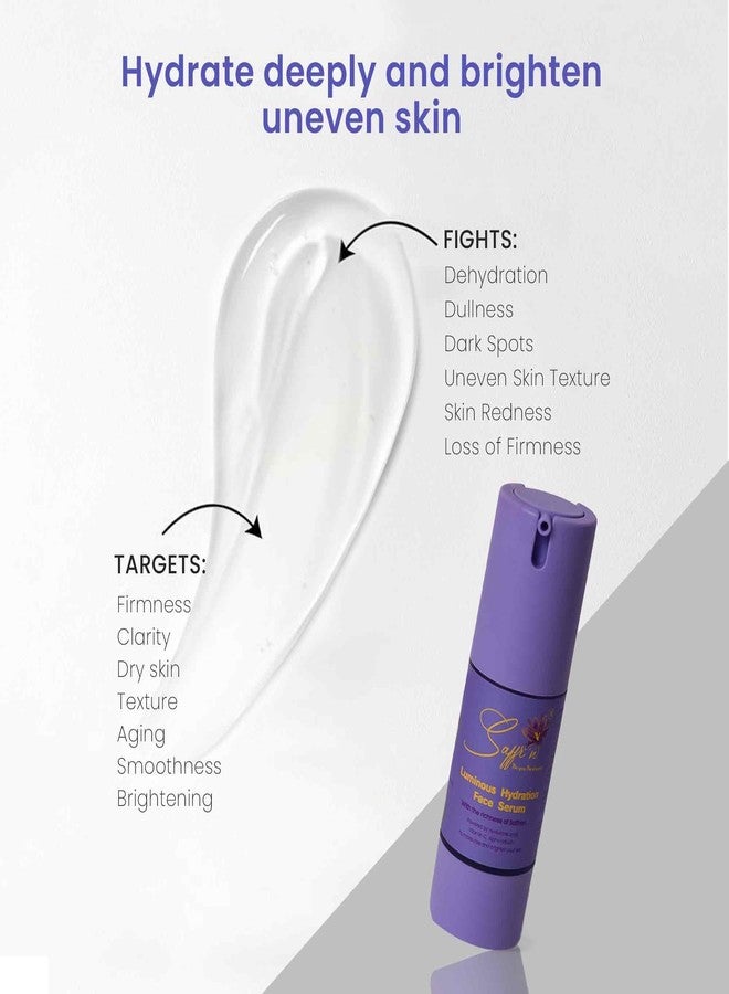 Saffr'n Luminous Hydration Face Serum with Saffron extract, 8% Vitamin C, Glycolic Acid for Radiant Skin | 30 ml - Image 4