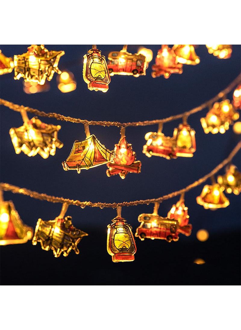 Y&D 4 M 20 Lights Outdoor Tent Camping Canopy Atmosphere LED Waterproof Camp String Lights  - Image 2