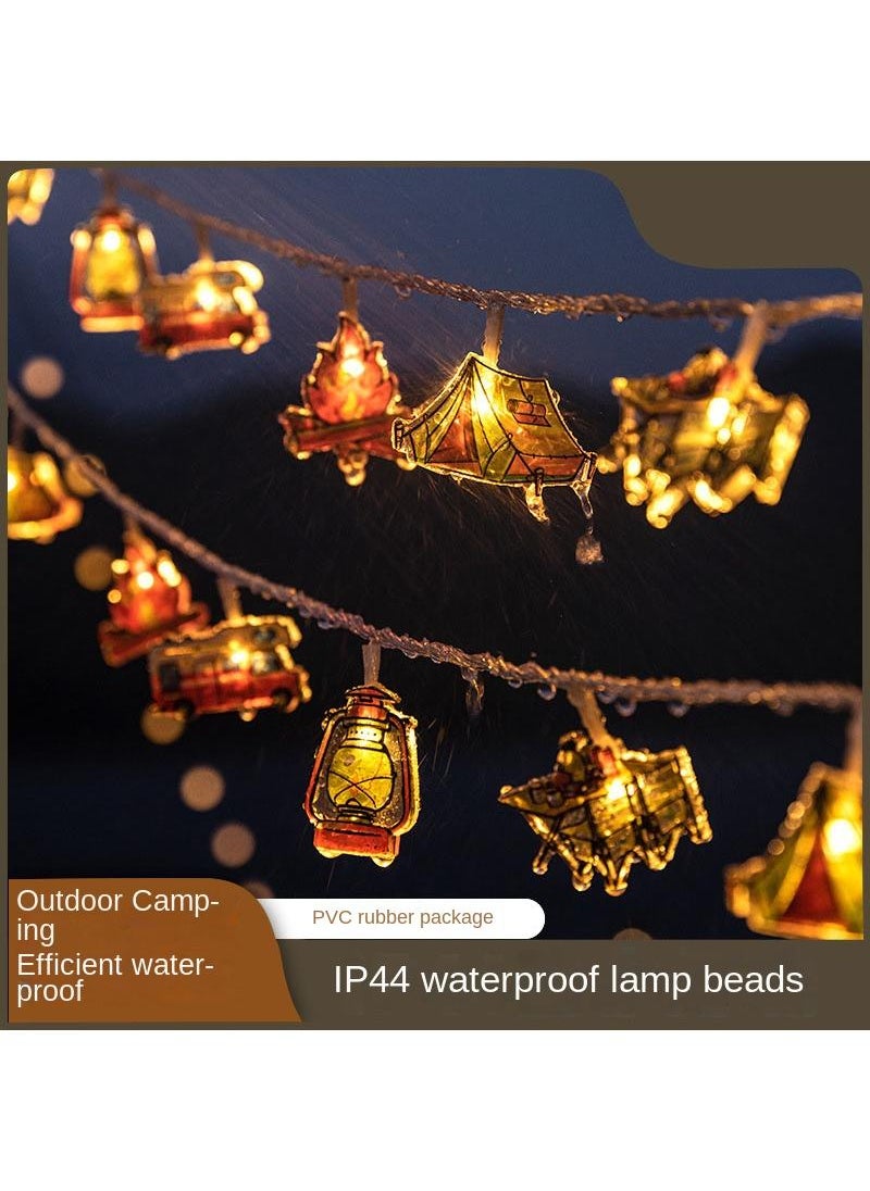 Y&D 4 M 20 Lights Outdoor Tent Camping Canopy Atmosphere LED Waterproof Camp String Lights  - Image 3