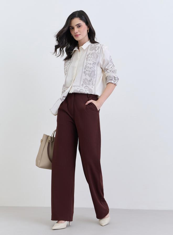 ستايلي بنطال بأرجل واسعة - Image 1