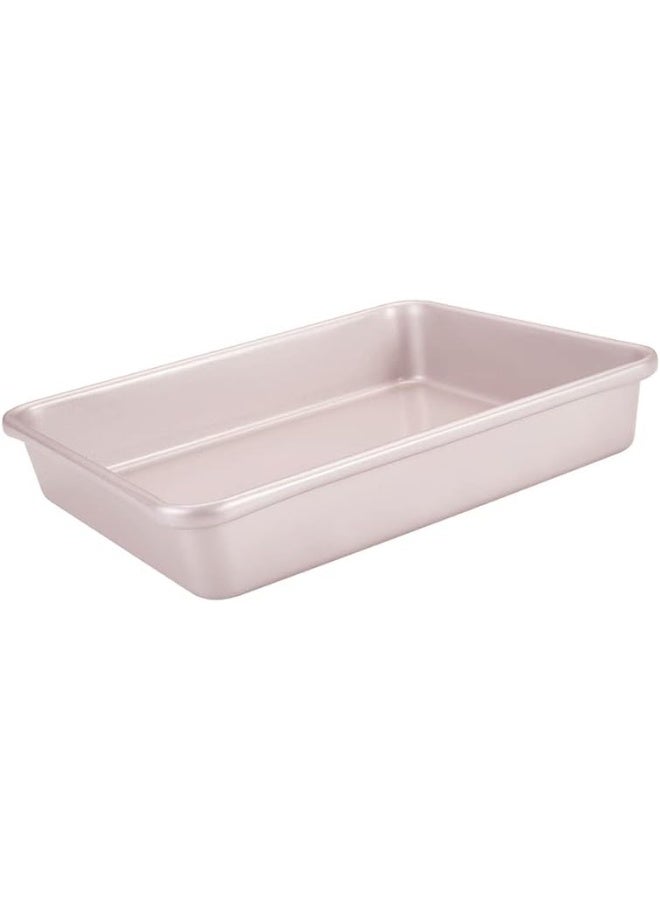 CHEFMADE 9-Inch Rectangle Cake Pan, Non-Stick Loaf Pan for Bread, Meat, Fish, Deep Edge Dish Bakeware for Oven Baking (Champagne Gold) - Image 1