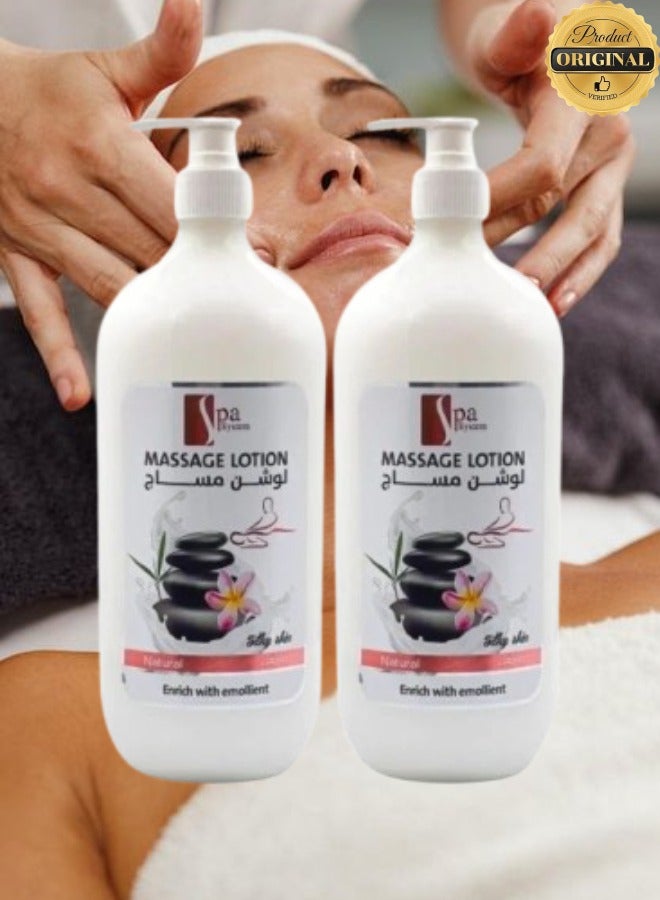 Spa System 2 Pieces Massage Lotion Natural Enrich With Emollient - Image 1