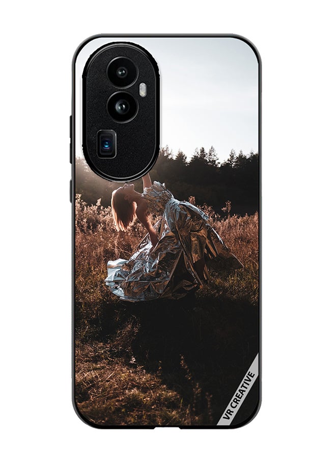 VR CREATIVE Protective Case Cover For Oppo Reno 10 Pro Plus Girl Dance Pose Design Multicolour - Image 1