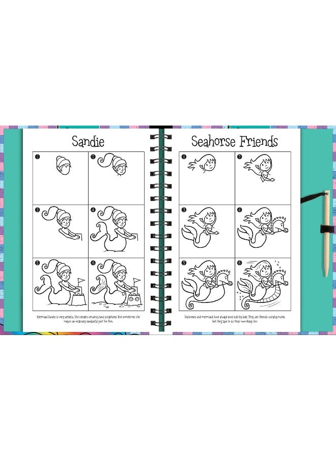 null - Scratch and Draw Mermaids - Scratch Art Activity Book - Image 1