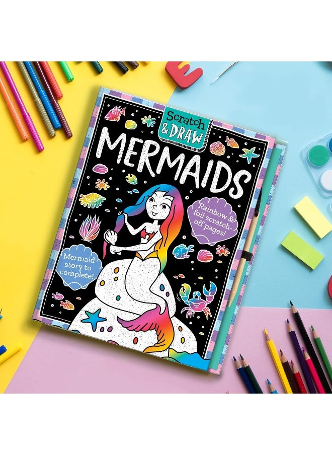 null - Scratch and Draw Mermaids - Scratch Art Activity Book - Image 1