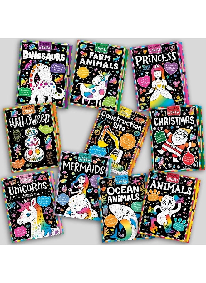 null - Scratch and Draw Mermaids - Scratch Art Activity Book - Image 1